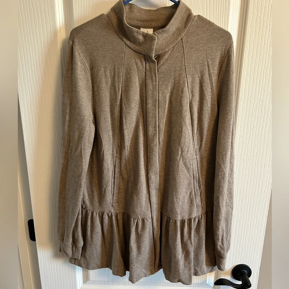 CAbi Tan Knit Topper